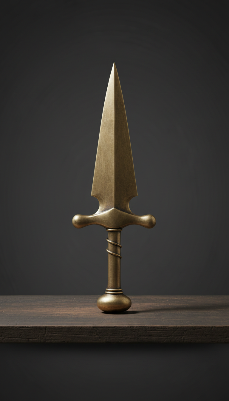 Hand-Forged Brass Ritual Athame