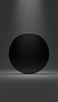 Obsidian Scrying Mirror Disc