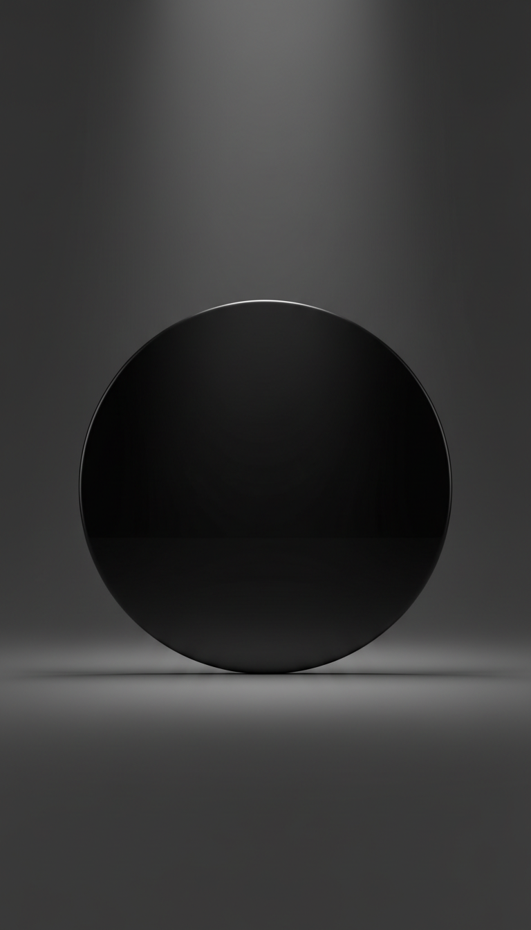 Obsidian Scrying Mirror Disc