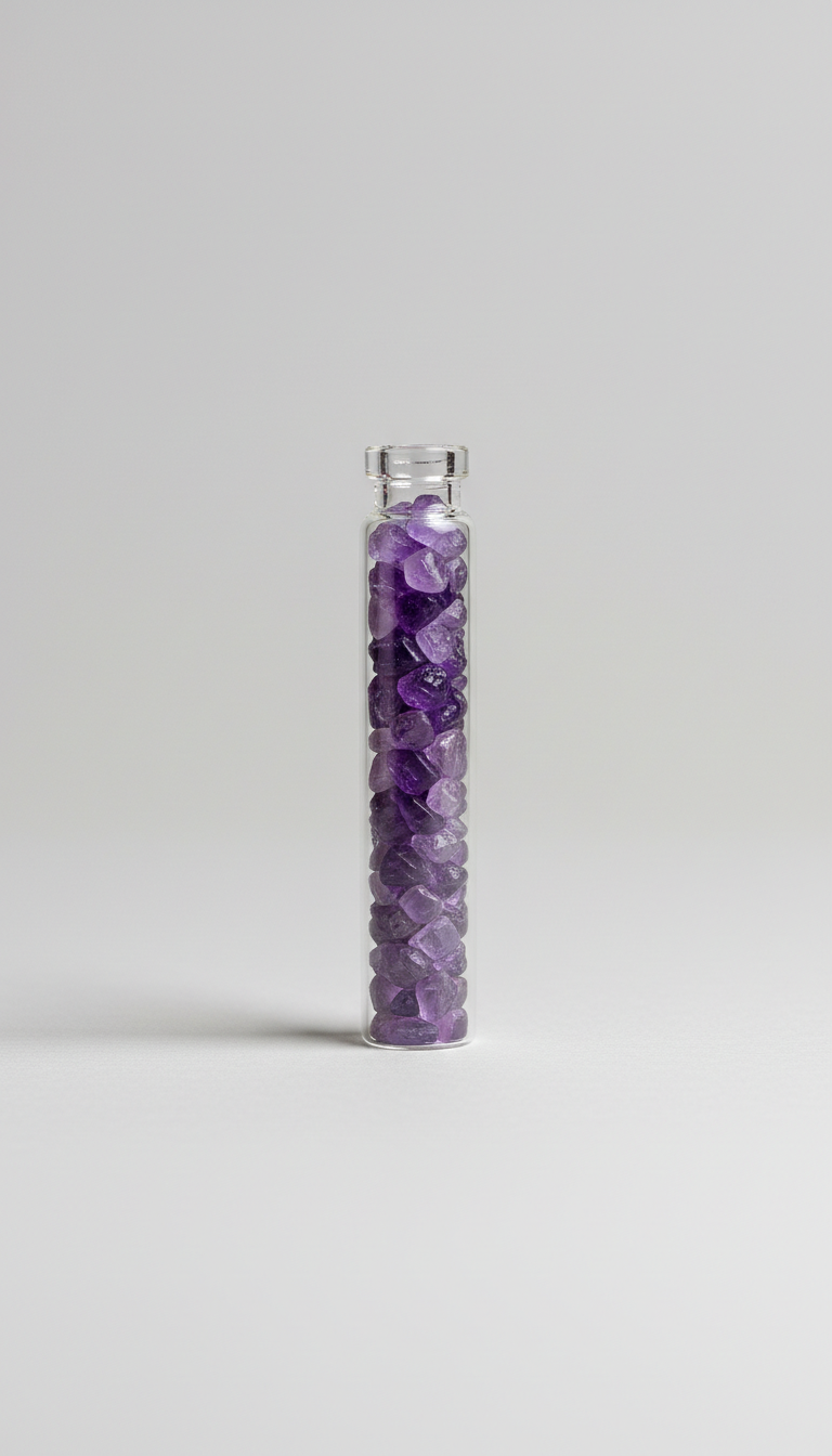 Amethyst Intention Glass Vial