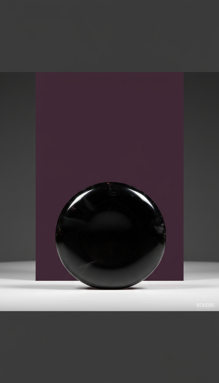 Hand-Carved Obsidian Scrying Crystal