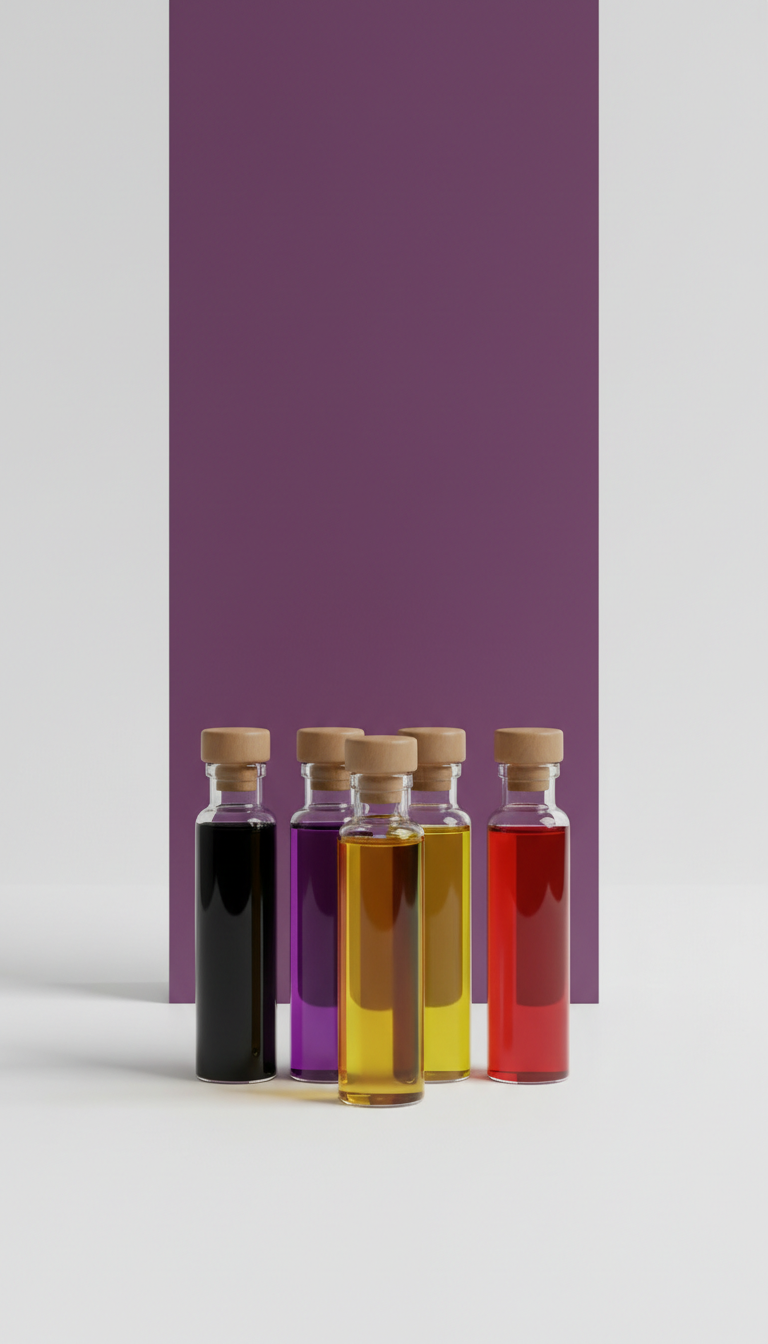 Artisan Botanical Elixir Glass Vial Set